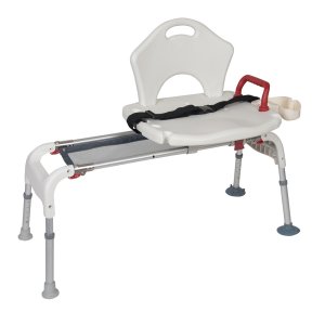 Drive Medical Folding Universal Sliding Transfer Bench - Supports up to 300 lbs, Pack of 1, RTL12075